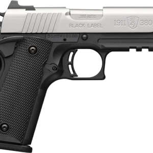 BROWNING 1911-380 SS 380ACP - 3.58"COMP 8RD BLK/SS W/RAIL