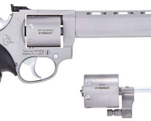 TAURUS 692 38/357/9MM 6.5" ADJ - 7-SHOT PORTED SS RIBBER