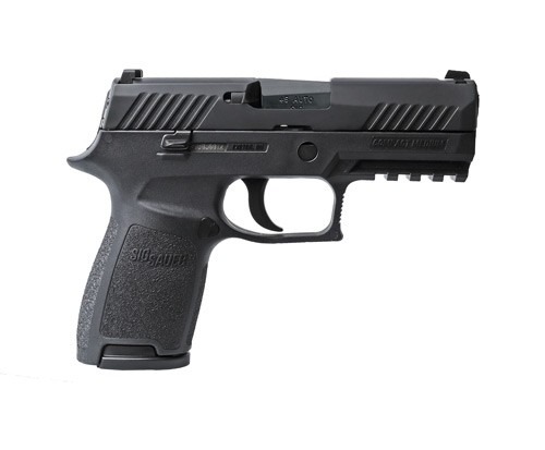 SIG P320 COMPACT 45ACP 3.9" - DAO SIGLITE (2)9RD POLY/BLACK