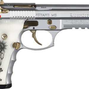 GIRSAN REGARD LIBERADORE 9MM - GOLD/CHROME ENGRAVED 18-SHOT