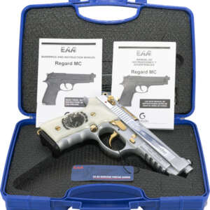 GIRSAN REGARD LIBERADORE II - 9MM GOLD/CHROME ENGR.18-SHOT