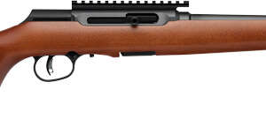 SAVAGE A22 TIMBER THUMBHOLE - 22LR 18" 10RD BLUED/WOOD