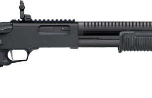 MOSSBERG 590R TACTICAL 12GA - 18.5" 6RD ADJ STK CYL TUBE
