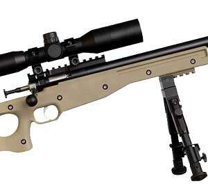 CRICKETT PRECISION RIFLE 22LR - BLUED/FDE THREADED W/SCOPE