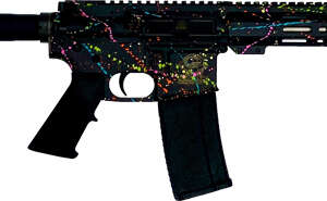 GLFA AR15 PISTOL 223 WYLDE - 7.5" S/S BBL SPLATTER BLACK