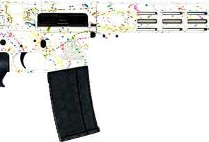GLFA AR15 SPLATTER 223 WYLDE - 16" S/S BBL WHITE SPLATTER