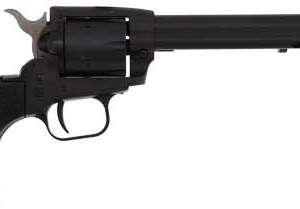 HERITAGE 22LR/22WMR BLACK - 6.5" STEEL FRAME POLYMER GRIP