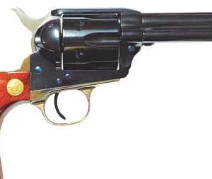 CIMARRON PISTOLEER 357/38SP - FS 4.75" BLUED N/BACKSTRAP WAL