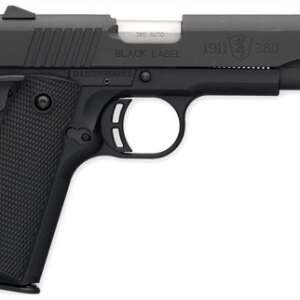 BROWNING 1911-380 BLACK LABEL - 380ACP 4.25"FS 8RD BLK/SYN