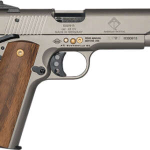 GERMAN SPORT 1911 15TH AN 22LR - 5" GREY/GOLD WOOD GRIPS 10RD