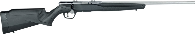 SAVAGE B17FVSS 17HMR 21" S/S - HEAVY BBL ACU-TGR BLACK SYN