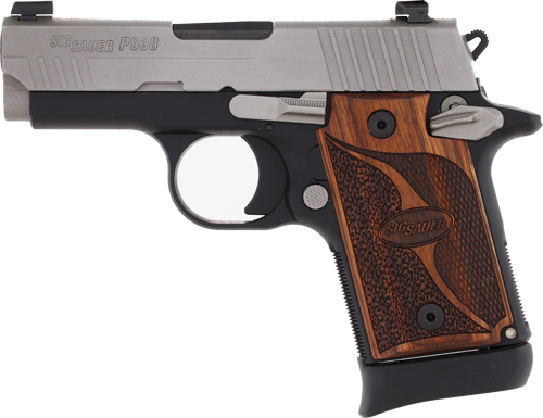 SIG P938 9MM 3" SAO XRAY3 - 6/7RD TWO-TONE/WALNUT - Image 2