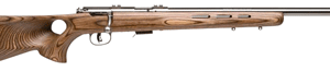SAVAGE 93-BTVS 22WMR 21" HB - ACCU TRIGGER SS/BRN LAM T-HOLE