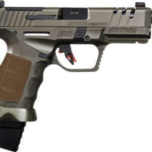 SAR SAR9 COMPACT SOCOM COMP 9M - 4.7" BBL 15/21 RD MAG SF GREEN