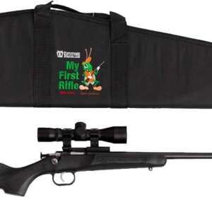 CRICKETT RIFLE G2 22LR BLUED/ - BLACK SYNTH W/SCOPE AND CASE