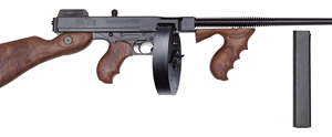 THOMPSON 1927A1 45ACP CARBINE - W/100 ROUND DRUM & 20RND. MAG.