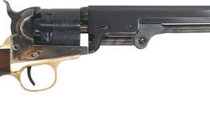 CIMARRON 1851 NAVY OVAL TG - 36 CALIBER 7.5" FS WALNUT