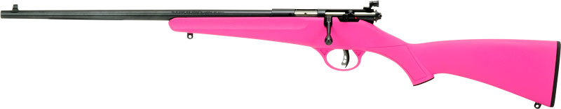 SAVAGE RASCAL YOUTH SINGLESHOT - LH 22LR ACU TRG BLUED/PINK