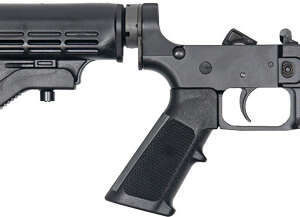 GLFA LOWER GROUP AR-15 5.56MM - W/ADJUSTABLE STOCK BLACK