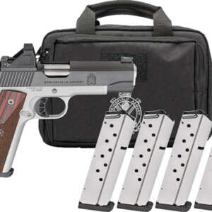SPRINGFIELD 1911 RONIN 45 ACP - 4.25" 8RD 4 MAGS GEAR PAC