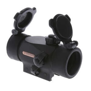 TruGlo TG-TG8230B Triton  Black Anodized 1x 30mm 5 MOA Illuminated Tri-Color Dot Reticle Clamshell Packaging