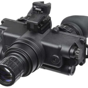 AGM Global Vision 12W7P122153211 Wolf-7 PRO NL1 Night Vision Goggles Black 1x 27mm, Generation 2+ Level 1, 45-54 lp/mm Resolution, Green Filter