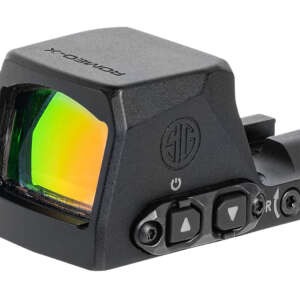 Sig Sauer Electro-Optics SORX1000 Romeo-X Pro Black Anodized 1 x 24 mm 2 MOA Red Dot/32 MOA Circle Multi Reticle