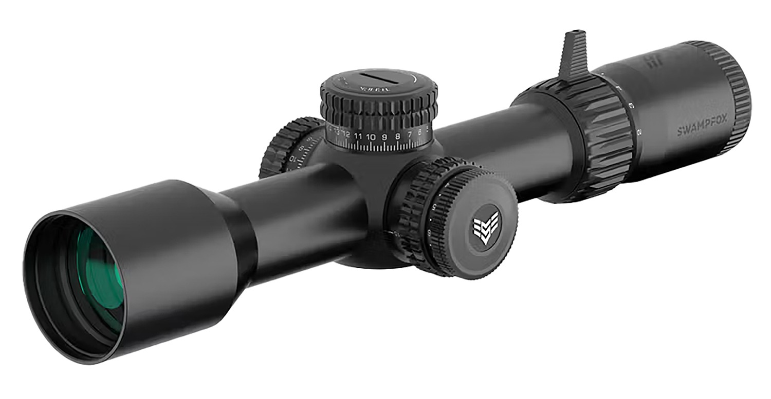 Swampfox Optics TWK525563L Warhawk Black 5-25x56mm 34mm Tube Sharpshooter MIL Reticle