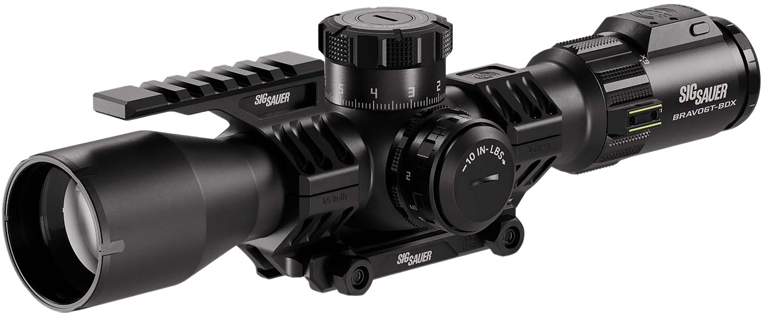 Sig Sauer Electro-Optics SOBBDX63102 BRAVO6T BDX Black 3-18x44mm, 35mm Tube, Illuminated MRAD Milling 2.0 Reticle