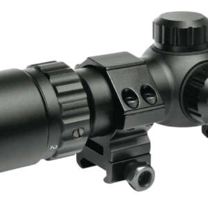 Truglo TG8514BC Tru-Brite 30 Hunter 1-4x 24mm Obj 92.6-23.03 ft @ 100 yds FOV 30mm Tube Black Finish Circle Duplex