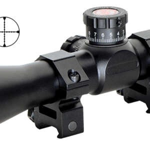 Truglo TG8504BT Tru-Brite Xtreme Compact Tactical 4x 32mm Obj 20.79 ft @ 100yds FOV 1" Tube Black Finish Mil-Dot