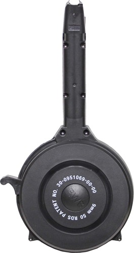 IVER JOHNSON MAGAZINE POLYMER - FITS GLOCK 9MM 50RD DRUM BLK