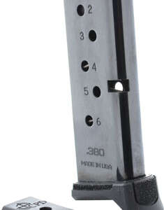 CPD MAGAZINE RUGER LCP - 380ACP 6RD GLOSS BLACK