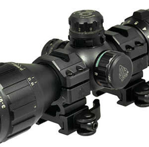 UTG BUGBUSTER 3-9X32 1" RGB - MIL-DOT W/QD RINGS BLACK