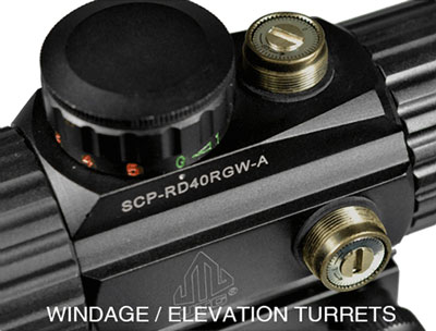 UTG RED DOT 4.0 MOA DOT 38MM - WITH INTEGRAL MOUNT - Image 5