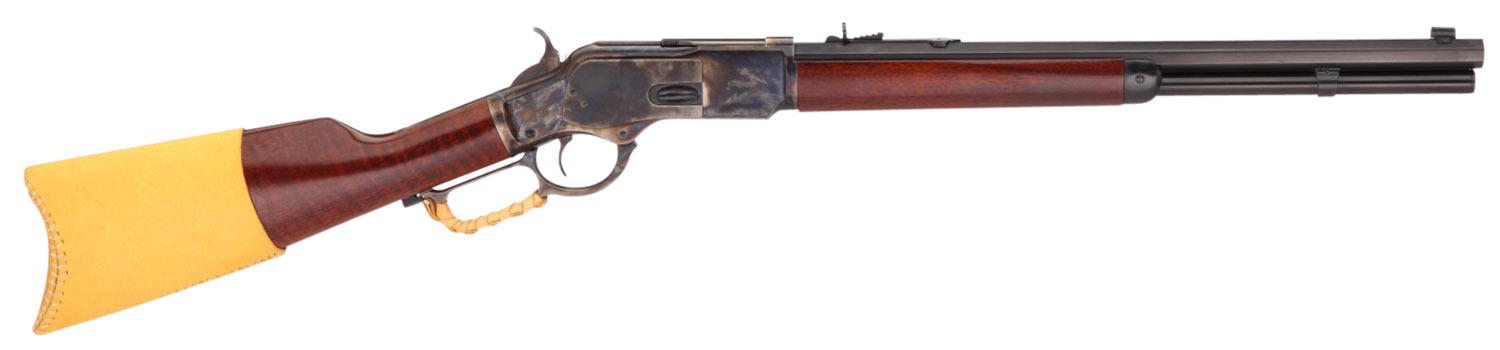 Taylors & Company 550172COM 1873 Comanchero 45 Colt (LC) Caliber with 10+1 Capacity, 20" Blued Barrel, Color Case Hardened Metal Finish & Walnut Straight Stock Right Hand (Full Size)
