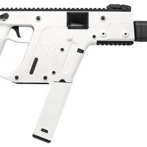 Kriss USA KV45CAP20 Vector CRB Gen2 45 ACP 30+1 16" Black Nitride Threaded Barrel, Alpine Cerakote Picatinny Rail Aluminum Receiver, Alpine White Synthetic 6 Position Stock Alpine Polymer Grip