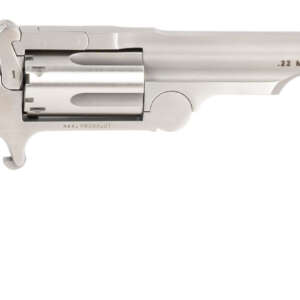 North American Arms 22MCR4 Ranger II  22 LR/22 WMR 5 Shot 4" Stainless Steel Barrel, Stainless Steel Frame, Stainless Cylinder, Rosewood Boot Grip, Exposed Hammer, Extra Cylinder