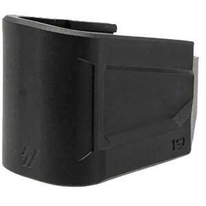 Strike Industries EMPG19 Enhanced Magazine Plate  +5, 9mm Luger, Compatible w/Glock 19, Black Polymer