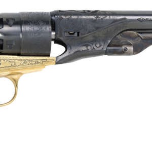 Traditions FR186012 1860 Army Break Open 44 Cal #11 Percussion 8" 6 Shot Brass Engraved Frame Blued Engraved Barrel Blued Cylinder Walnut Grip