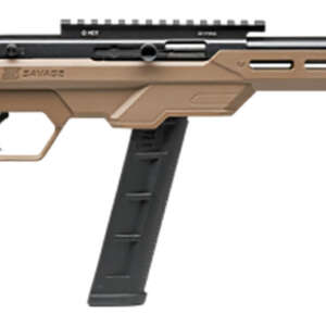 Savage Arms 45125 64 Precision Full Size 22 LR 20+1 16.50" Matte Black Heavy Threaded Barrel, Matte Black Picatinny Rail Carbon Steel Receiver, M-LOK Handguard, Flat Dark Earth Chassis Synthetic Stock