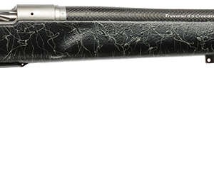 Christensen Arms 8011000100 Traverse  22-250 Rem 4+1 24" Threaded Barrel, Natural Stainless, Black with Gray Webbing Stock