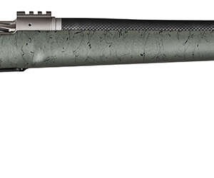 Christensen Arms CA10269815322 Summit TI  Full Size 28 Nosler 3+1, 26" Natural Titanium Steel Threaded Barrel, Natural Titanium Aluminum Receiver, Green w/Black Webbing Fixed Thumbhole Stock