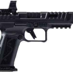 Canik HG7607N SFx Rival-S Full Size Frame 9mm Luger 18+1, 5" Black Steel Barrel, Dark Side Optic Ready/Serrated w/Ports Steel Slide, Steel Frame w/Picatinny Rail, MeCanik MO2 Red Dot, Ambidextrous
