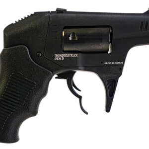 Standard Mfg S333GENIII Thunderstruck Gen III 22 WMR 8rd Shot 2.25" Black Double Barrel Black Hardcoat Anodized Aluminum Frame Black Cylinder Black Finger Grooved Polymer Grips