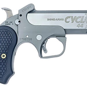 Bond Arms BACY Cyclops Big Bore Micro Compact Frame 44 Mag 1rd 4.25" Matte Stainless Steel Barrel & Frame, Black Extended B6 Resin Grip