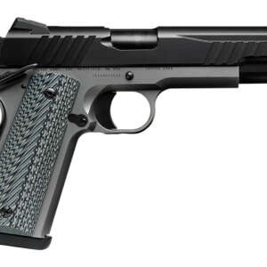 Savage Arms 67206 1911 Government 9mm Luger 10+1 5" Black Stainless Steel Barrel, Black Nitride Serrated Stainless Steel Slide, Stainless Steel Frame w/Beavertail, Black/Gray VZ Grip