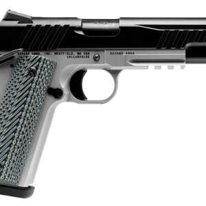 Savage Arms 67208 1911 Government 9mm Luger 10+1 5" Black Stainless Steel Barrel, Black Nitride Serrated Stainless Steel Slide, Stainless Steel Frame w/Picatinny Rail, Black/Gray VZ Grip