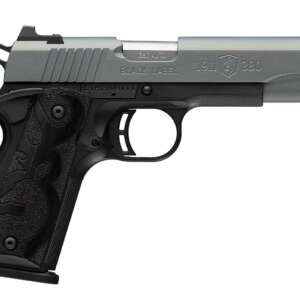 Browning 051992492 1911 Black Label Full Size Frame 380 ACP 8+1 4.25" Matte Stainless Steel Barrel, Northern Lights Cerakote Serrated Steel Slide, Matte Black Polymer Frame, Black Polymer Grip