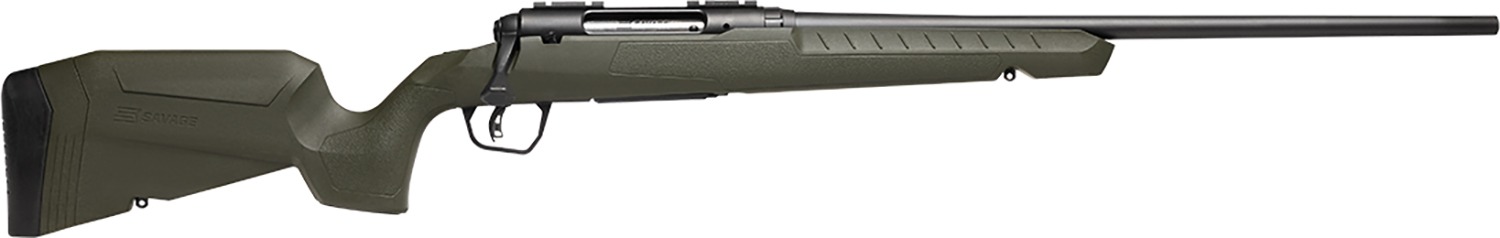 Savage Arms 32043 Axis 2 350 Legend 4+1 18" Matte Black Sporter Barrel, Matte Black Drilled & Tapped Steel Receiver, Fixed Green Synthetic Stock, Right Hand